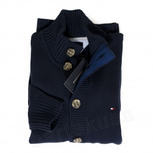 TOMMY HILFIGER SWETER MESKI - CARDIGAN